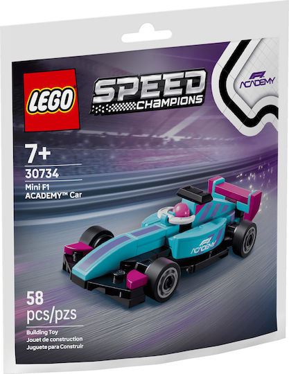 LEGO Speed Champions Mini F1 Academy Car за 7+ години 58 броя
