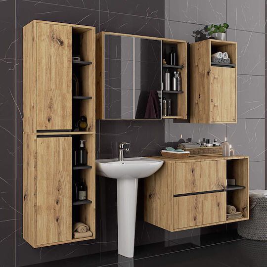 Akord Furniture Factory Dulap De Baie 90x15x75cm Stejar