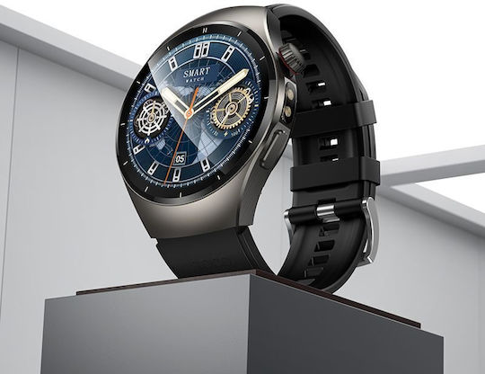 Hoco Y40 Aluminium 48mm Smartwatch mit Herzfrequenzsensor Schwarz