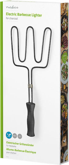 Nedis Electric Barbecue Lighter 800w Metal Stand Black
