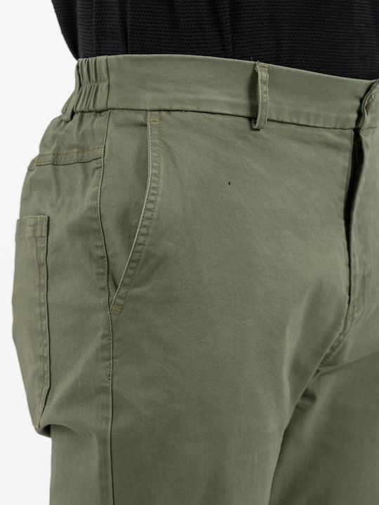 Herrenhosen Elastische Lose Khaki