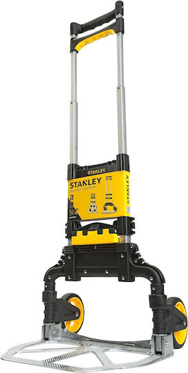 Stanley Καρότσι Μεταφοράς Πτυσσόμενο για Φορτίο Βάρους έως 70kg σε Μαύρο Χρώμα