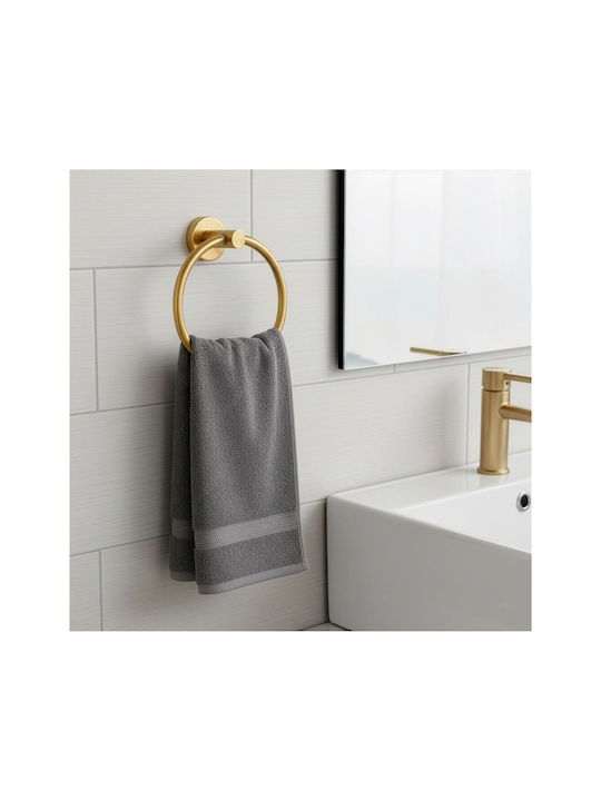 Κρίκος Μπάνιου Μονός με Βίδες Χρυσός