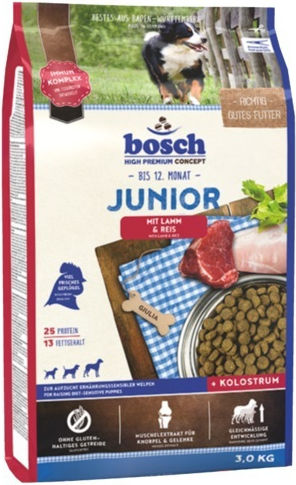 Junior 3кг Суха Храна без Глутен за Кученца с Агнешко и Ориз