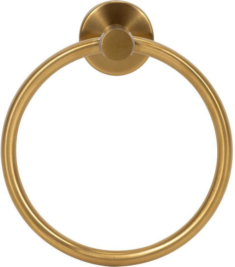 Einzelner Badezimmerhaken mit Schrauben Gold