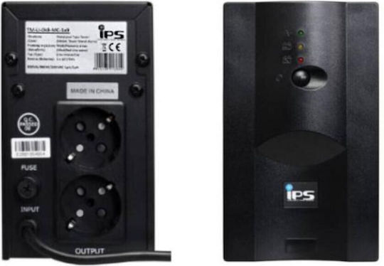 IPS TM-LI-0k8-MC-1x9 UPS (VI) Интерактивна Линия 800VA 480W с 2 Schuko AC Гнезда