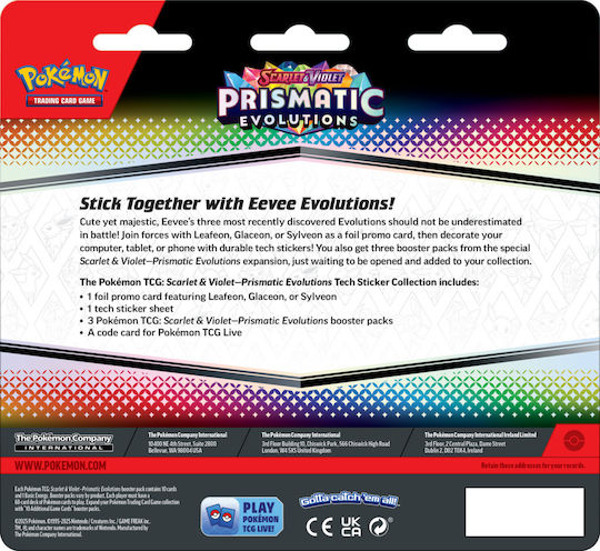 Pokemon Sv8.5 Evoluții Prismatice Colecția de Stickere Tech Sylveon Pok105201 Sylveon