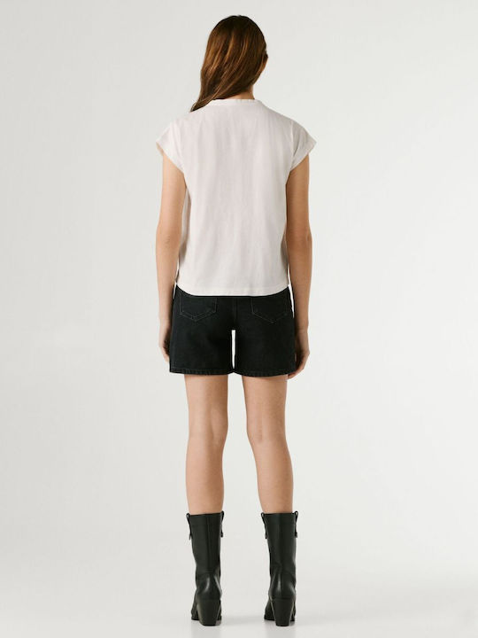 Mina Women's Cotton White Blouse
