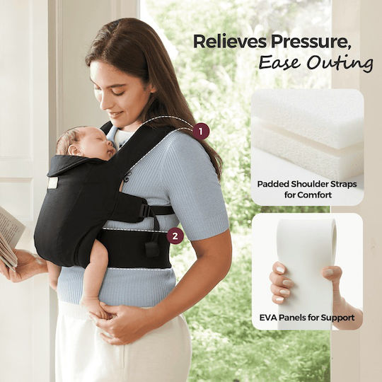 Momcozy Standard Baby Carrier Sling Black with Maximum Weight 3.2kg