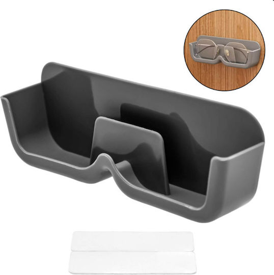 Wall-Mounted Gray Self-Adhesive Glasses Holder Spv S