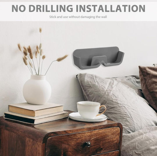 Wall-Mounted Gray Self-Adhesive Glasses Holder Spv S