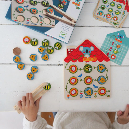 Djeco Το Σπιτάκι Educational Game Knowledge made of Wood for 3+ years Years Old