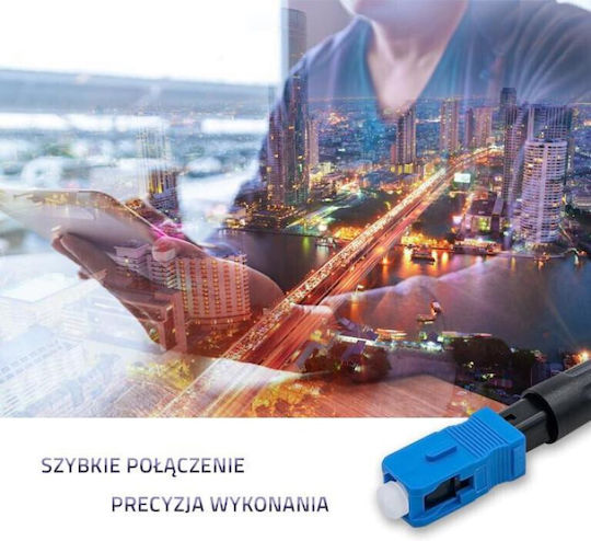 Qoltec Sc Upc Fiber Optic Quick Connector Singlemode 3.0mm
