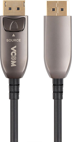 Vcom D3751-15.0m Cable From Displayport M To Displayport M 15m Black