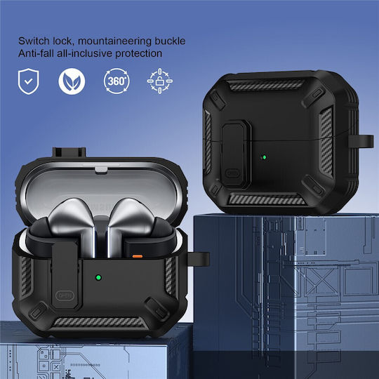 Armor Калъф в Черен Цвят за Galaxy Buds3 Pro