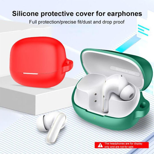Θήκη Σιλικόνης με Γάντζο σε Ροζ χρώμα για Xiaomi Buds 5 Pro