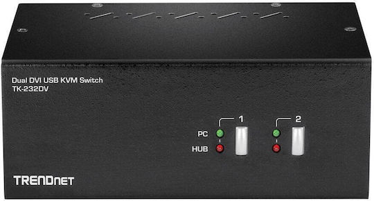 Trendnet TK-232DV 2-Port DVI USB with Audio USB 2.0 Hub