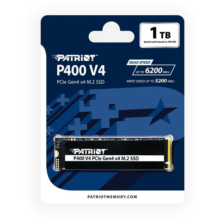 Patriot Viper P400 SSD 1TB τύπου M.2 με σύνδεση PCI Express 4.0 (PS5 Compatible) (P400VP1TBM28H)