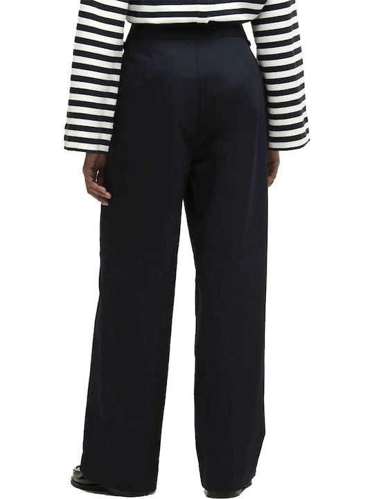 Barbour Damen Stoffhose in Gerade Bein Stil Blau