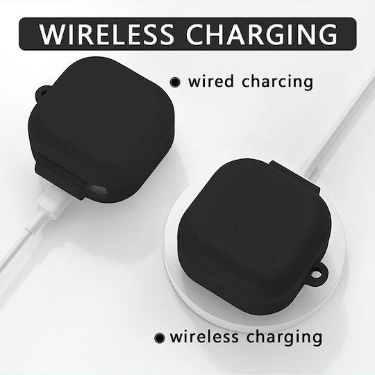 Калъф Силиконов С Кука В Син Цвят За Galaxy Buds4 / 4 Pro