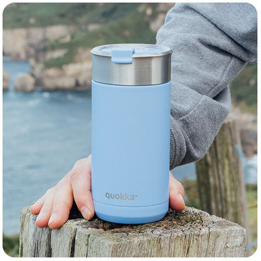 Quokka Tumbler Καφέ Θερμός Boost Μπλε Ντένιμ 400ml – 40083