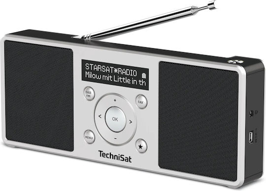 Technisat Digitradio 1 Φορητό Ραδιόφωνο Επαναφορτιζόμενο DAB+ με USB Μαύρο