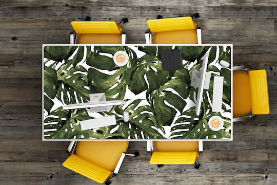Schreibtischunterlagen Vinyl Design Robustheit Blatt Tera 120x60 cm