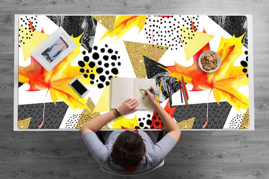 Desk Pad Vinyl Pattern Durability Geometric Triangles 120x60 Cm