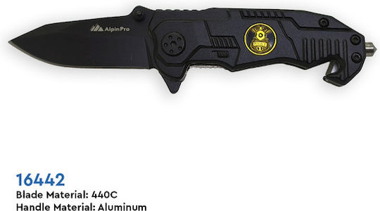 AlpinPro Black Pocket Knife