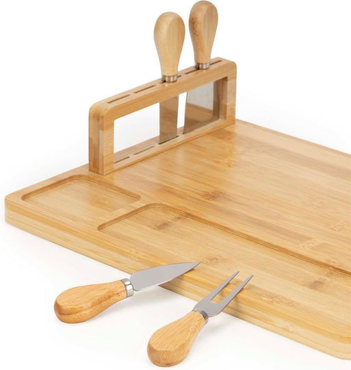 Plăci De Servire Brânză Cu Mâner Lemn 35x28x8cm 5 Bucăți