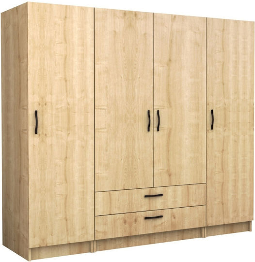 Four Door Victoria 200x60x181cm Natural Beech