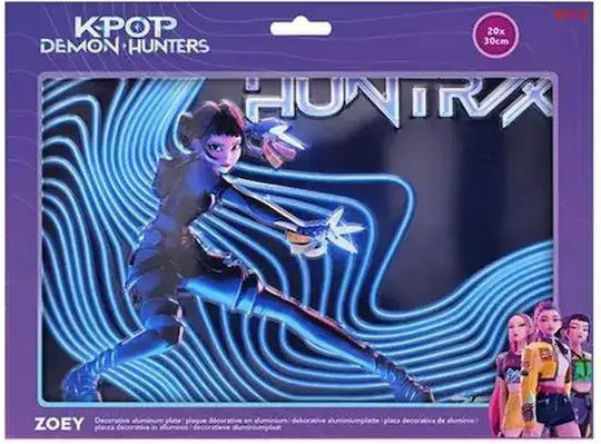 KPop Demon Hunters - Zoey Aluminium Plate (20x30cm)