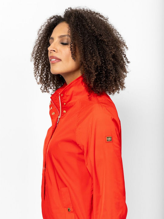 Damen Bomber Jacke Rot