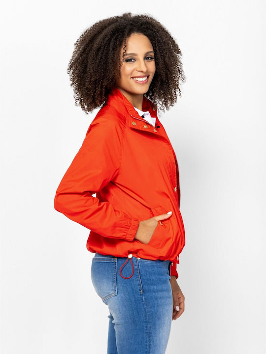 Damen Bomber Jacke Rot