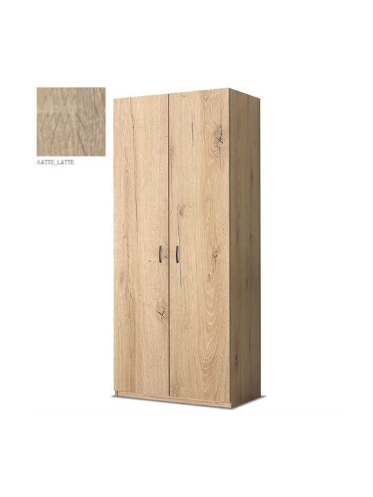 Δίφυλλη Ντουλάπα Λαττέ 90x60x180cm