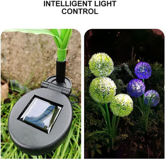 SPV Spiked Solar Light Flower with Warm White Light