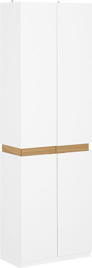Δίφυλλη Ντουλάπα 60.5x30.5x192.3cm Λευκό Δίφυλλη Ντουλάπα 60.5x30.5x192.3cm Λευκό