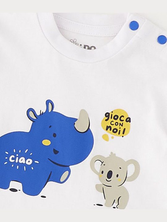Tricou Copii Optical Alb