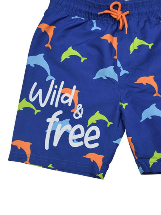 Tres Chic Kinder Badebekleidung Badeshorts Blau