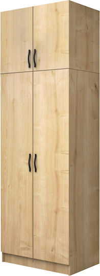 Double Door with Loft Vivian 80x51.8x240cm Natural Beech Double Door with Loft Vivian 80x51.8x240cm Natural Beech