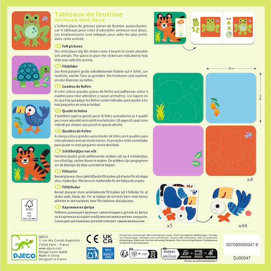Djeco Djeco Kinderkunst Collage Tiere