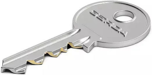 Gerda Steel Padlock Brass with Key 40mm 2pcs
