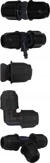 Set Irigare Grădină 44 Bucăți Furtun Pvc Aspersoare 2 X 10 Metri Furtun 10 Aspersoare Negre