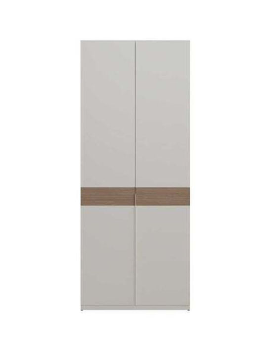 Milano Dulap Ușă Dublă Alb Mink 90x60x223cm