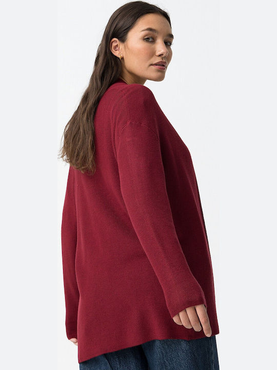 Women's Knitted Cardigan Red