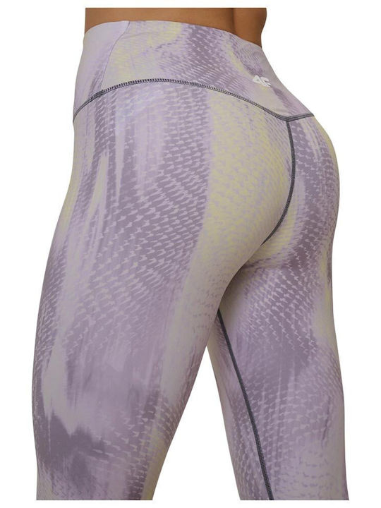 Functional Women's Cropped Leggings Purple