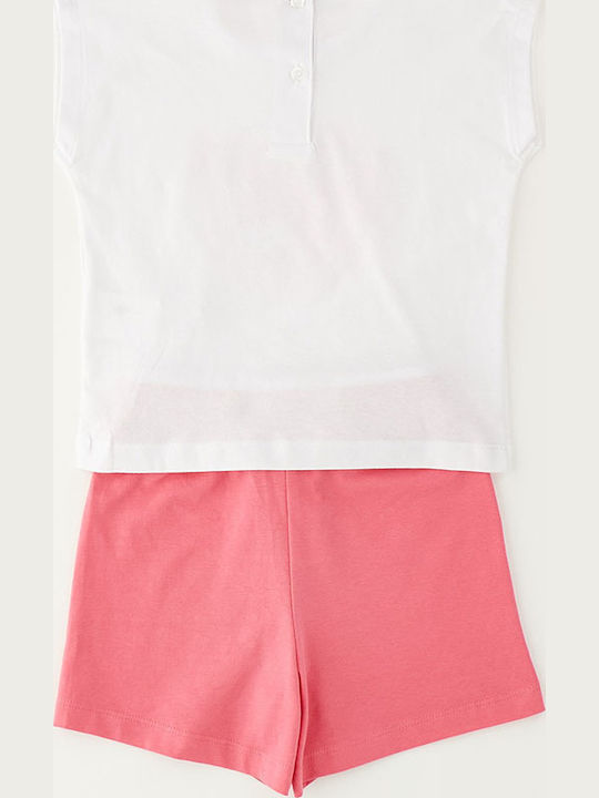 Kinderbekleidungssets mit Shorts Sommer 2Stücke Optical Weiß
