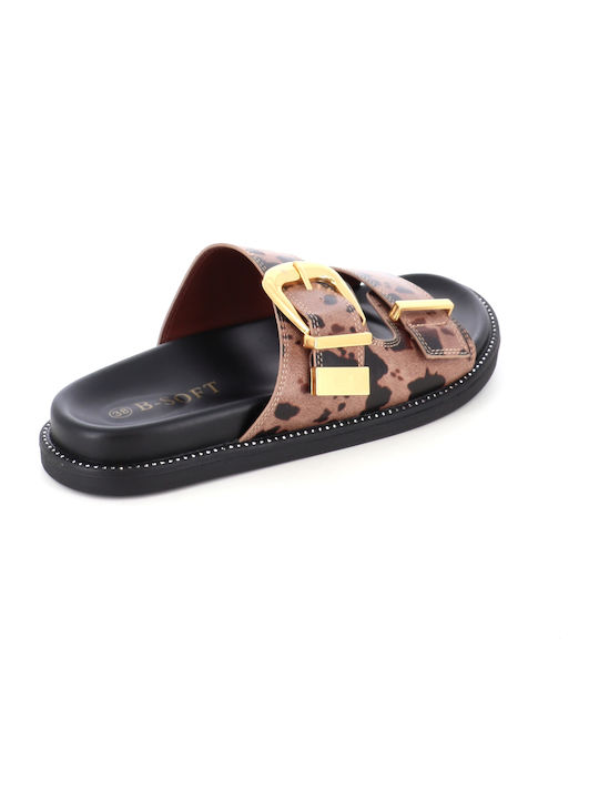 Damen Flache Sandalen Braun 263/2133_KAFE