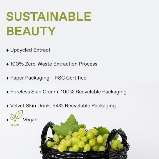 Korres Santorini Grape Skin Care Set for Moisturizing 4 Pieces