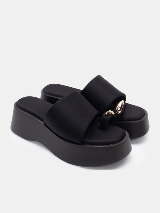 Γυναικεία Σανδάλια Flatforms Μαύρα